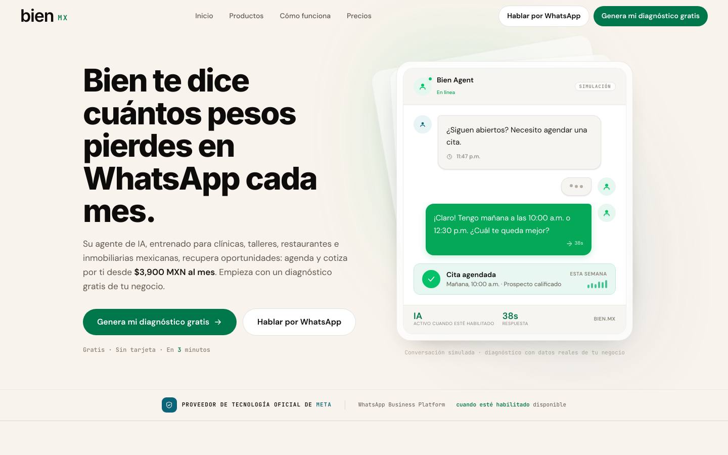 Bien homepage