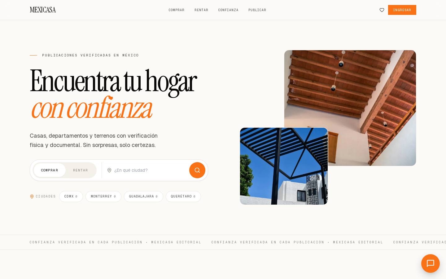 Mexicasa homepage